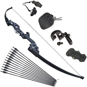 Tongtu Takedown Recurve Bow and Arrows for Adults Set 30 40 lbs Aluminum Alloy Riser Hunting Archery Longbow kit Right Hand